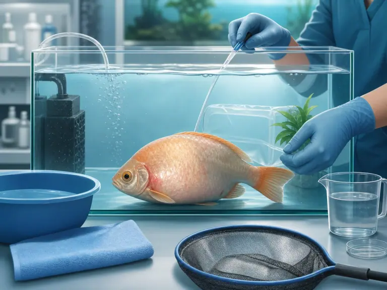 Comment agir en urgence pour faire dégonfler un poisson d'eau douce atteint de trouble osmotique ?
