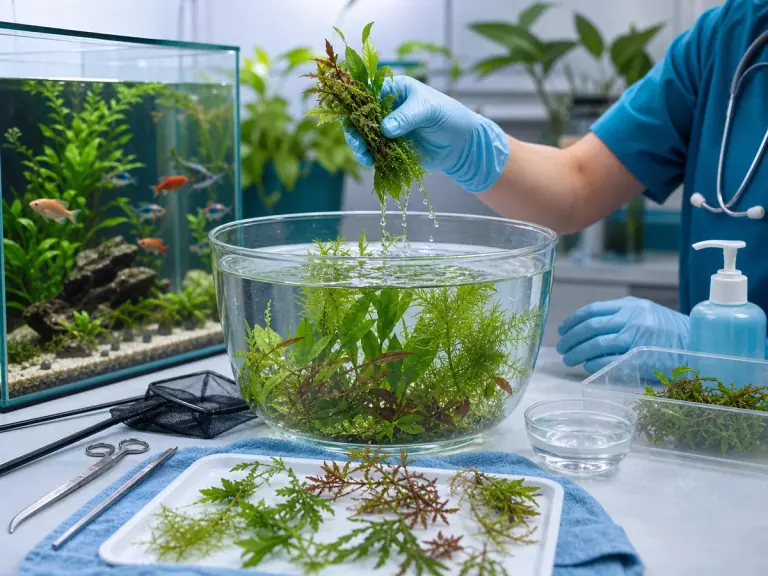 Comment désinfecter des plantes pour aquarium ?
