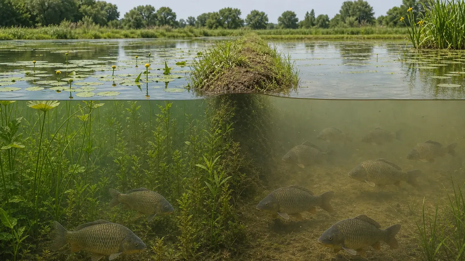 Étangs de la Dombes : la densité de poissons compte