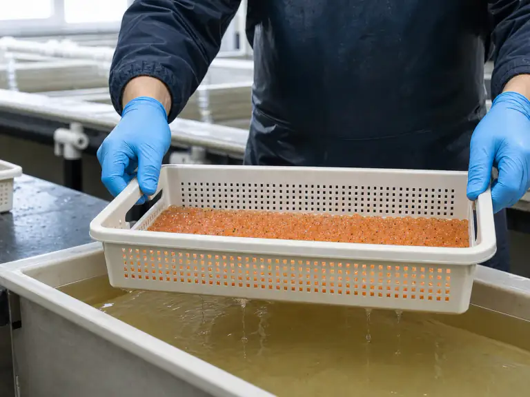 Œufs de salmonidés : les limites de la désinfection