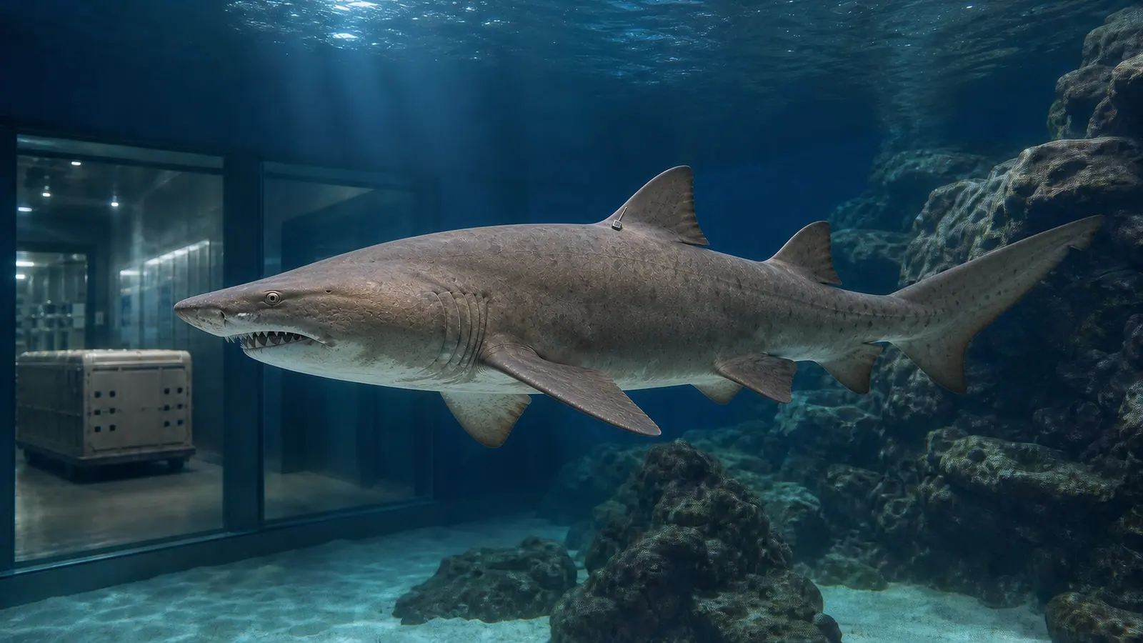 Requins-taureaux en aquarium : la traçabilité mise à l’épreuve