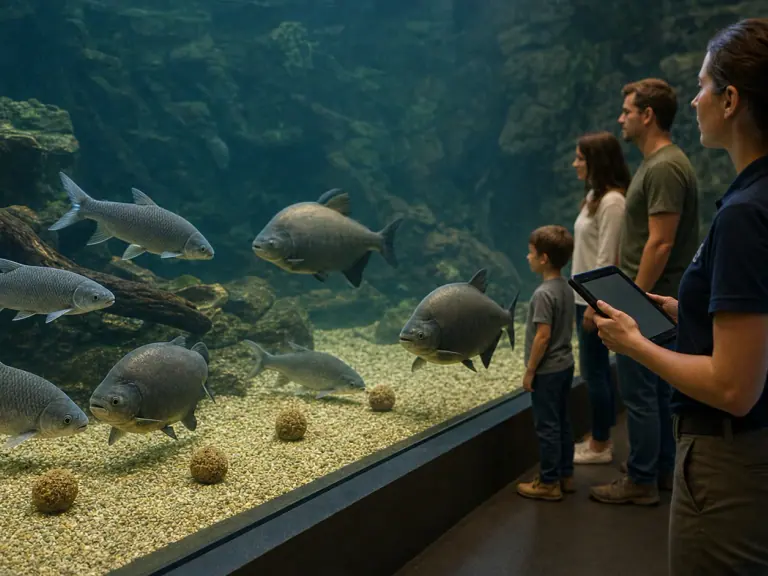 Aquariums publics : observer l’effet des visiteurs sur les poissons